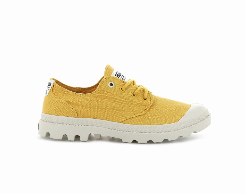 Palladium Pampa Ox Organic Mens Shoes Yellow Australia [NPKDHC-915]